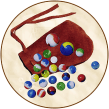 Marbles (with suede pouch) Set