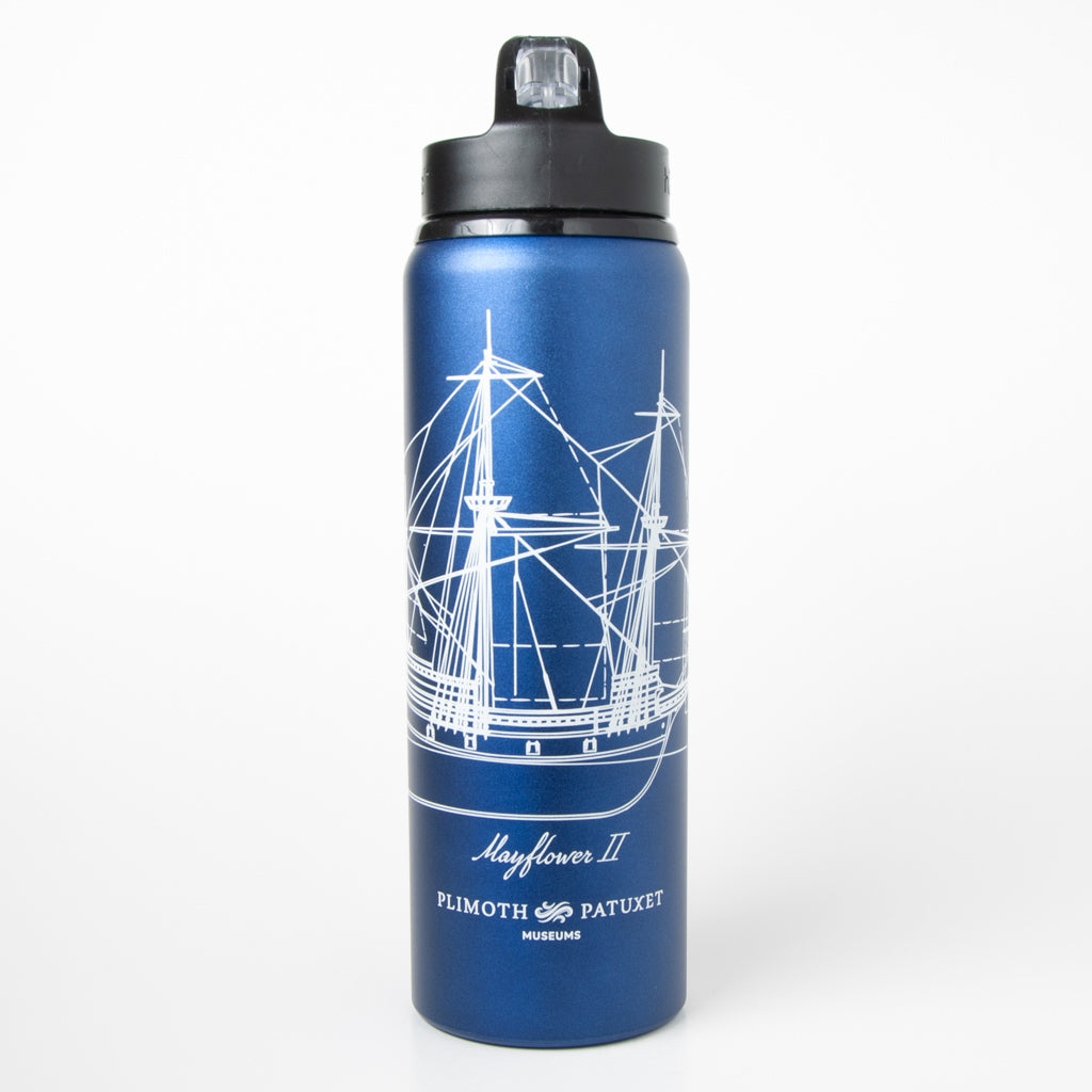 Mayflower II Water Bottle – Plimoth Patuxet Museum Shop