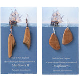 Mayflower II Salvaged Wood Earrings