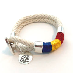 Mayflower Rope Silver Bracelet