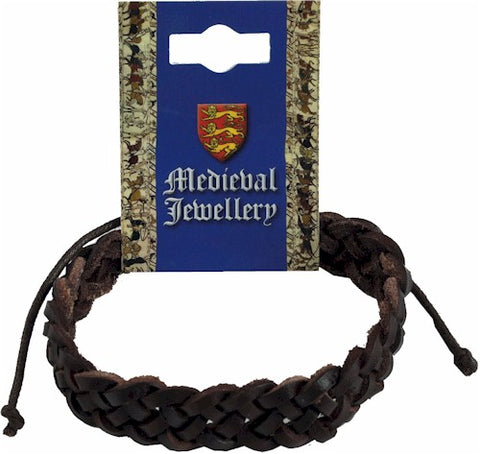 Medieval Leather Single Plaited Bracelet