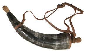 Powder Horn with Wooden Plug