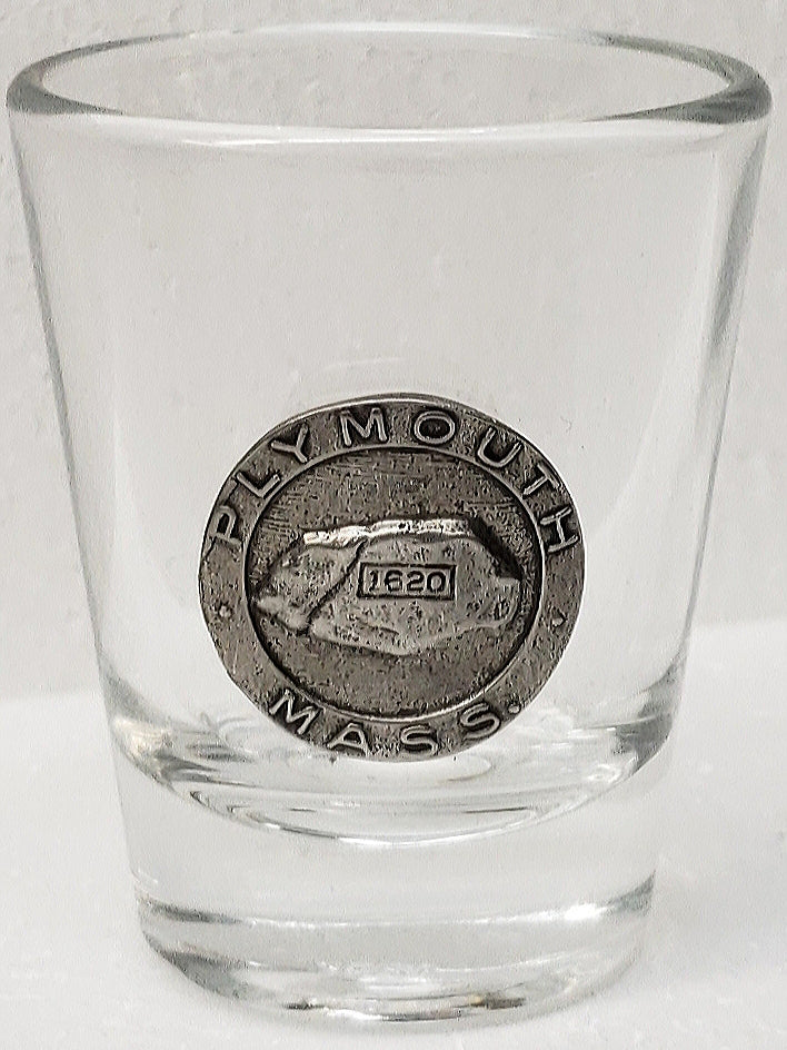 Plymouth Rock Shot Glass