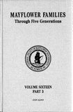 Mayflower Families Genealogy Book