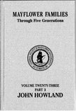 Mayflower Families Genealogy Book