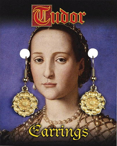 Tudor Rose Earrings - Gold Plated