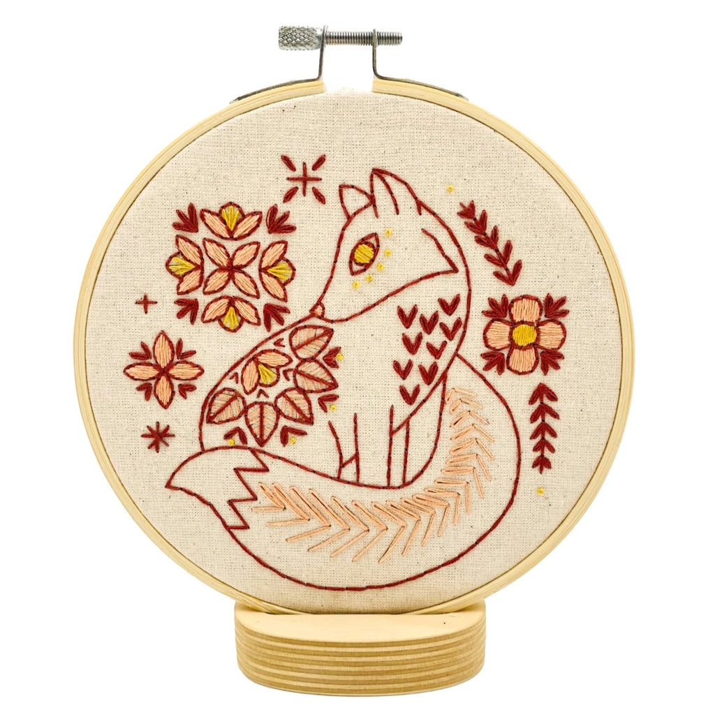 Folk Fox Complete Embroidery Kit