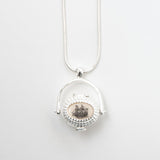 Silver Nantucket Basket Necklace