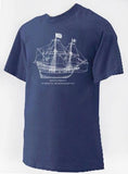 Mayflower II Ship Plans T-Shirt