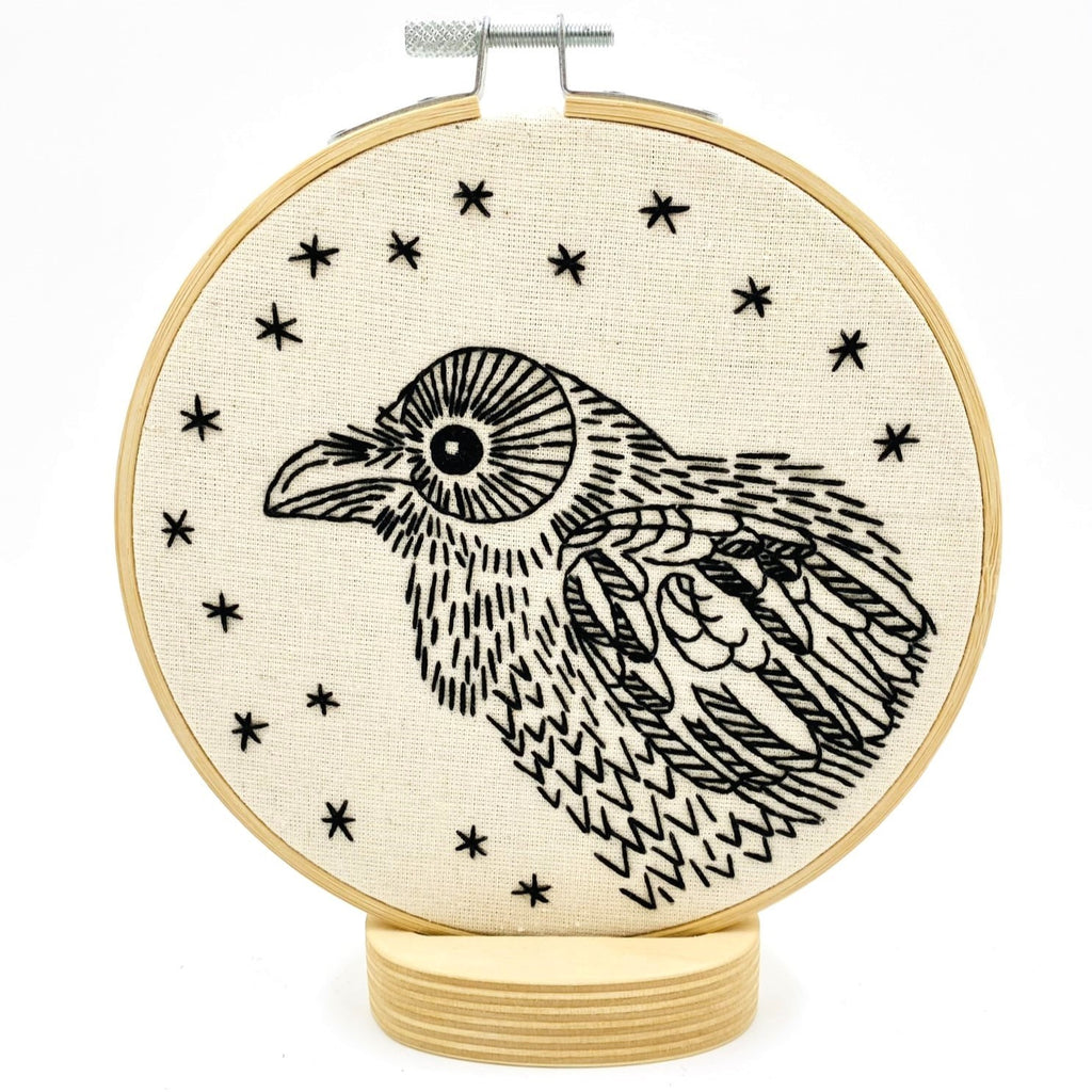 Raven Complete Embroidery Kit